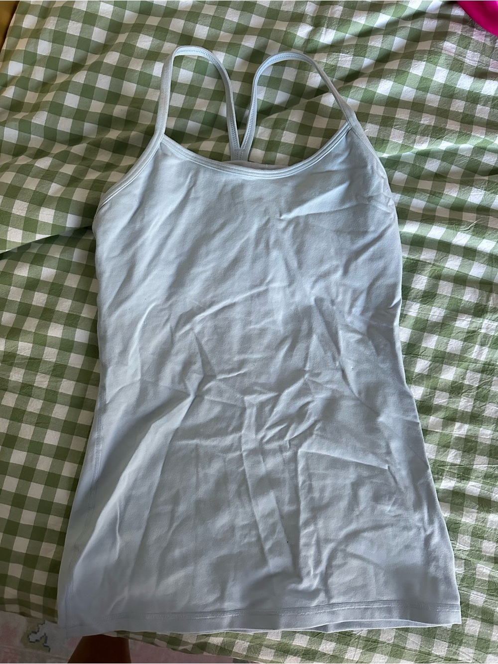 Lululemon light blue y tank